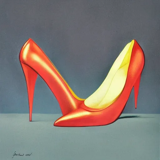 Image similar to high heel shoes in the style of salvador dali, highly detailed, studio lighting