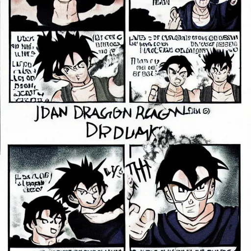 son goku and pan (dragon ball and 1 more) drawn by libeuo_(liveolivel)