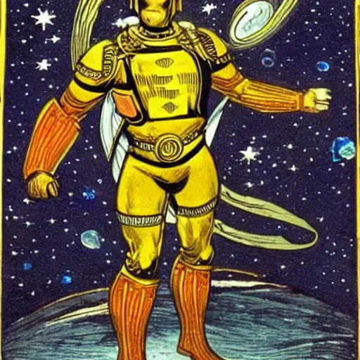 Image similar to navigator the cosmic warrior