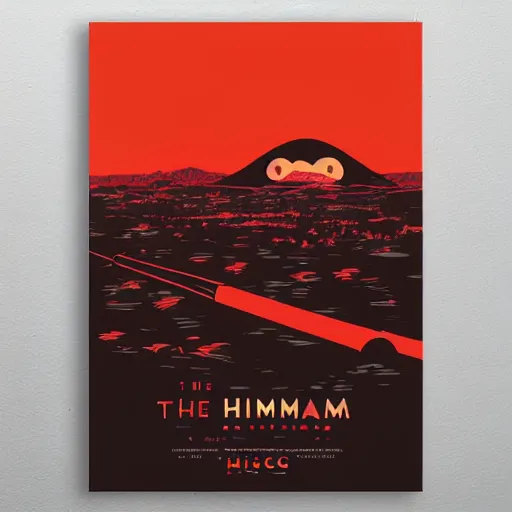 Image similar to The Hiroshima Bomb, Animation printed poster , Artwork by James Gilleard, cinematic composition, trending