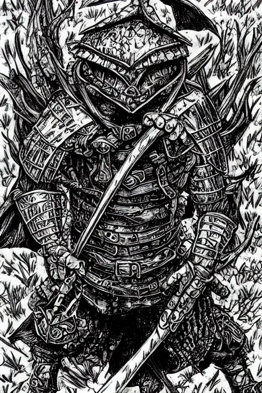 Prompt: toad gobling, wearing armour, swamp, symmetrical, highly detailed, digital art, sharp focus, trending on art station, kentaro miura manga art style