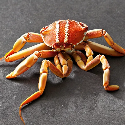 Prompt: pretzel crab