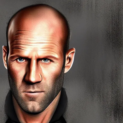 Prompt: cell shaded photo of jason statham as mario