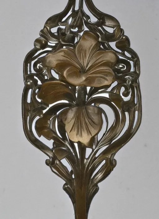 Prompt: art nouveau ornament symbolique pimpernel