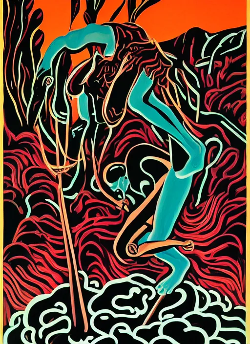 Image similar to a surreal painting of a shaman, by Cleon Peterson, voodoo, symbolist, soft colors, dramatic lighting, smooth, sharp focus, extremely detailed, aesthetically pleasing composition