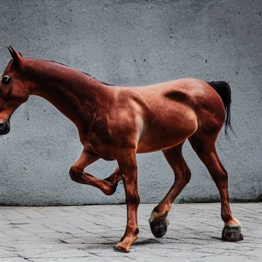 Image similar to horse octopus hybrid, screaming, canon eos r 3, f / 1. 4, iso 2 0 0, 1 / 1 6 0 s, 8 k, raw, unedited, symmetrical balance, wide angle