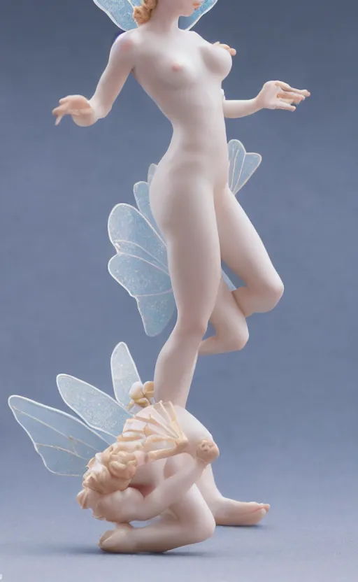 Prompt: !dream Porcelain fairy girl figure, 8k, studio photography, highly detailed