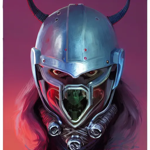 Image similar to cyberpunk viking helmet mask warrior goddess robot ninja fantasy, art gta 5 cover, official fanart behance hd artstation by jesper ejsing, by rhads, makoto shinkai and lois van baarle, ilya kuvshinov, ossdraws