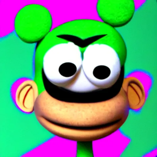 Image similar to JackSepticEye as a muppet, photorealistic