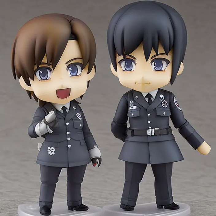 Prompt: Adolf Hitler, An anime nendoroid of Adolf Hitler, figurine, detailed product photo