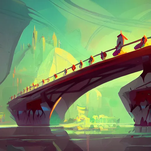 Prompt: symbolic bridge by Anton Fadeev