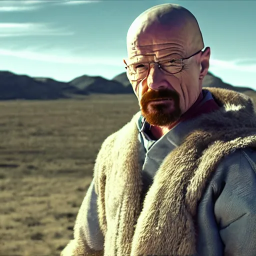 Image similar to Walter White as Thor, 8k