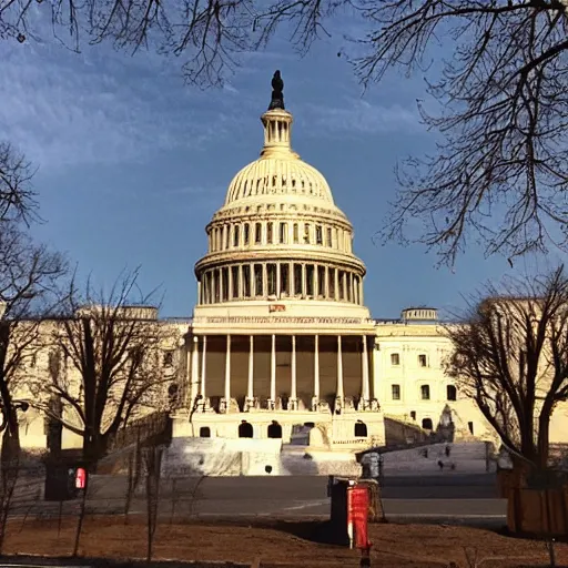 Image similar to Photo of the United States Capitol on January 6 under siege by oranges