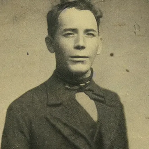 Prompt: “ vintage photo of a man who just survived a shark attack, highly detailed ”