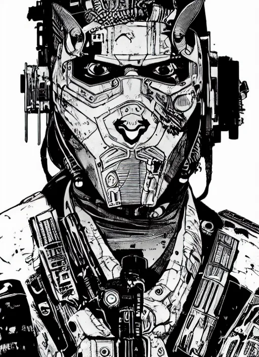 Image similar to cyberpunk blackops samurai. night vision. portrait by ashley wood and alphonse mucha and laurie greasley and josan gonzalez and james gurney. spliner cell, apex legends, rb 6 s, hl 2, d & d, cyberpunk 2 0 7 7. realistic face. dystopian setting.