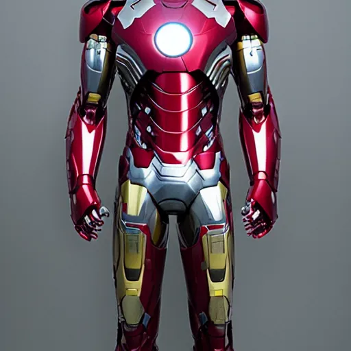 Image similar to Photo of the inside the iron man suit from marvel superhero, high-tech, futuristic, metal gear, mechanical parts, engineering, design, moving parts, armor