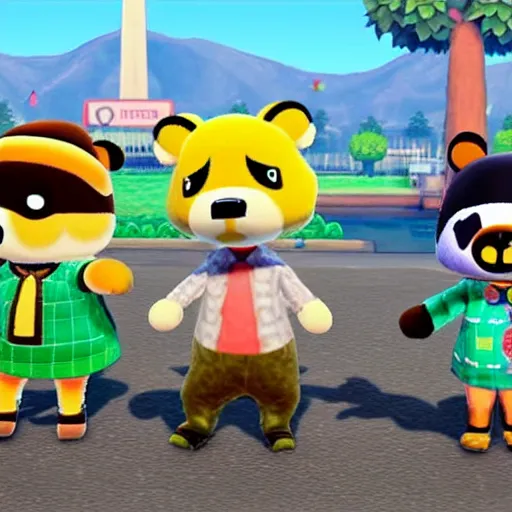 Image similar to Animal Crossing characters in GTA V