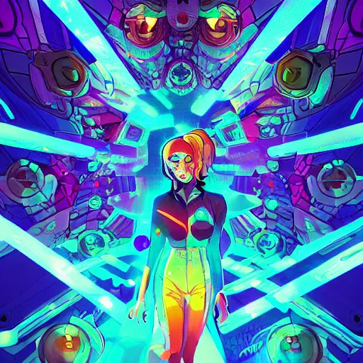 Image similar to skill magic geek inside matrix deepdream radiating a glowing aura stuff loot legends stylized digital illustration video game icon artstation lois van baarle, ilya kuvshinov, rossdraws,