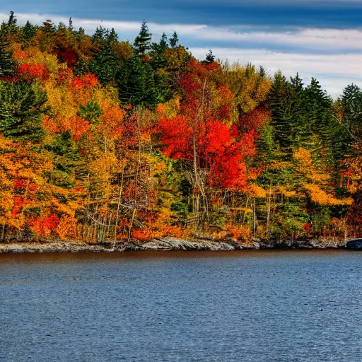 Image similar to crisp autumn day in maine