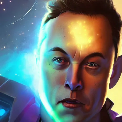 Image similar to portrait of elon musk as buzz lightyear, league of legends amazing splashscreen artwork, splash art, natural light, elegant, photorealistic facial features, intricate, fantasy, detailed face, atmospheric lighting, anamorphic lens flare, cinematic lighting, league of legends splash art, hd wallpaper, ultra high details by greg rutkowski