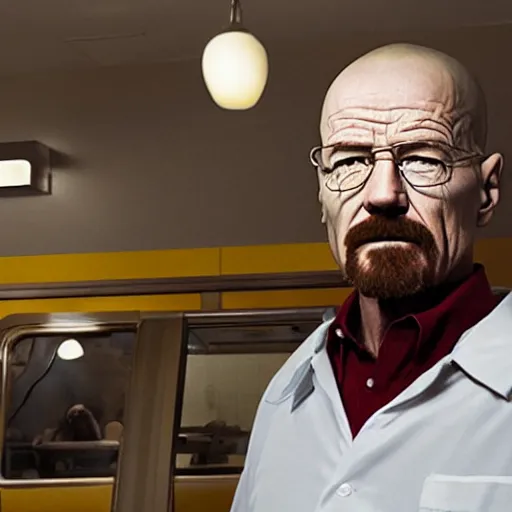 Image similar to Walter White at McDonald's, photo