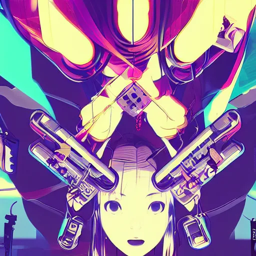 Image similar to Frequency indie album cover, luxury advertisement, blue filter, blue and black colors. Clean and detailed post-cyberpunk sci-fi close-up schoolgirl in asian city in style of cytus and deemo, blue flame, relaxing, calm and mysterious vibes, by Tsutomu Nihei, by Yoshitoshi ABe, by Ilya Kuvshinov, by Greg Tocchini, nier:automata, set in half-life 2, Matrix, GITS, Blade Runner, Neotokyo Source, Syndicate(2012), dynamic composition, beautiful with eerie vibes, very inspirational, very stylish, with gradients, surrealistic, dystopia, postapocalyptic vibes, depth of field, mist, rich cinematic atmosphere, perfect digital art, mystical journey in strange world, beautiful dramatic dark moody tones and studio lighting, shadows, bastion game, arthouse