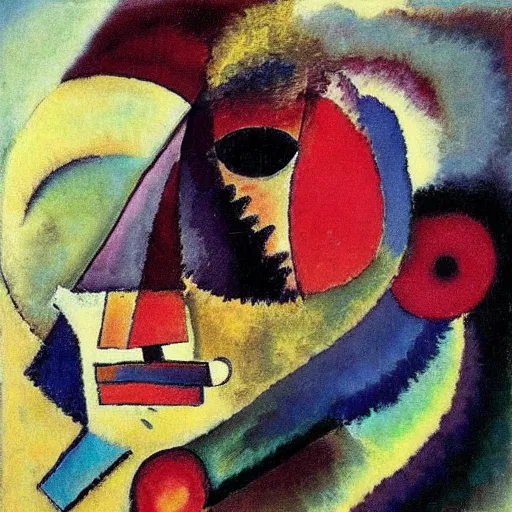 Prompt: “ portrait of a mid aged man, kandinsky ”