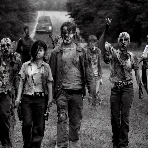 Image similar to the walking dead, 85mm pentax k1000, f 1/3, award winning photography