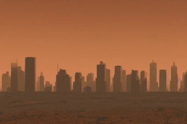 Image similar to A city on Mars