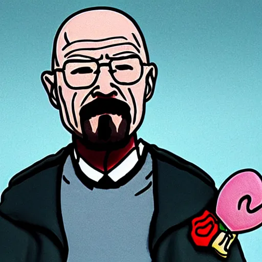 Image similar to Walter white in the style of hello kitty