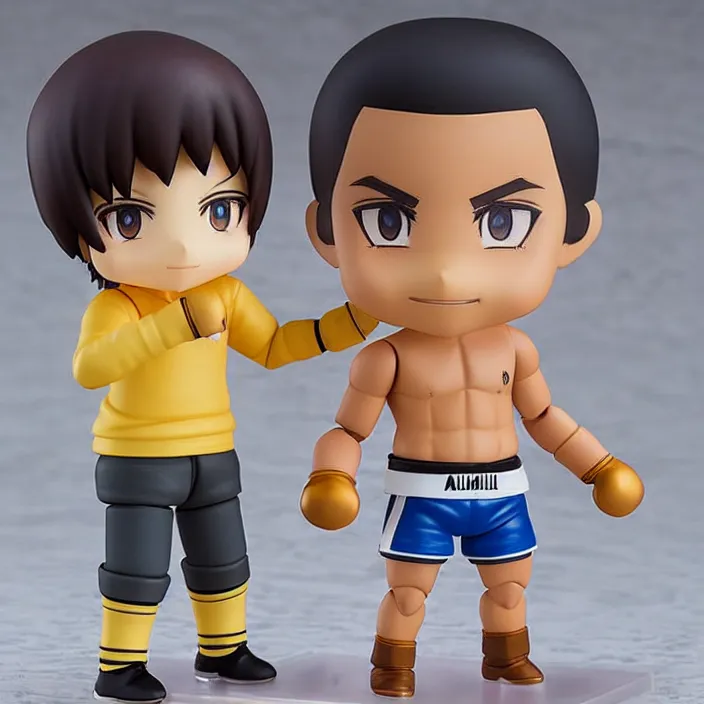 Prompt: Muhammad Ali, An anime Nendoroid of Muhammad Ali, figurine, detailed product photo