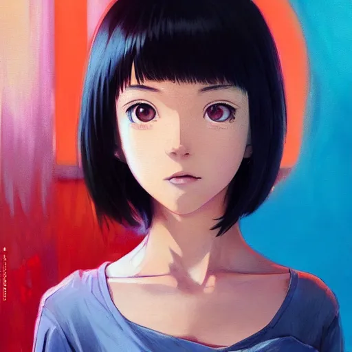 Image similar to manga girl in a orange dress, fine - face, gravure model, realistic shaded perfect face, fine details. anime. realistic shaded lighting poster by ilya kuvshinov katsuhiro otomo ghost - in - the - shell, magali villeneuve, artgerm, jeremy lipkin and michael garmash and rob rey