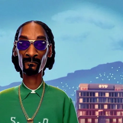 Image similar to film still of Snoop Dogg in new Pixar biopic film