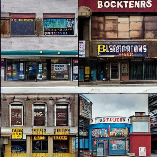 Prompt: abandoned blockbusters,