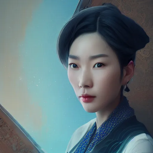 Image similar to portrait of china woman, 8 k uhd, unreal engine, octane render in the artstyle of finnian macmanus, john park and greg rutkowski