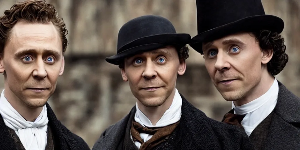 Prompt: Tom Hiddleston as Sherlock Holmes