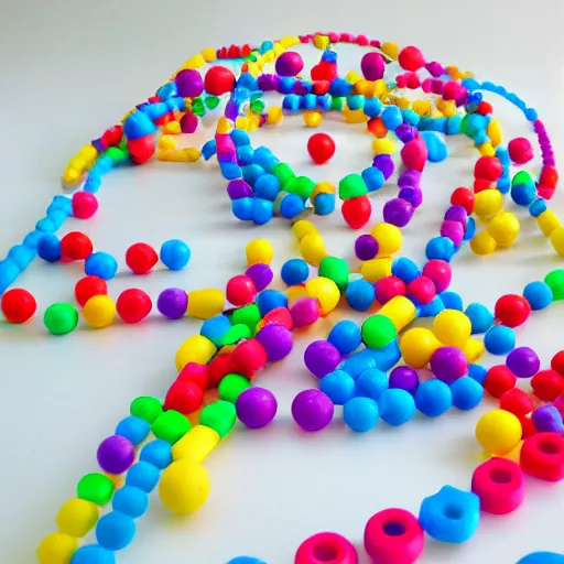 Image similar to a bead maze children's toy against a white background