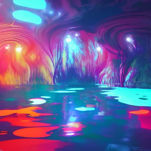 Image similar to psychedelic liquids, colorful, cinematic, by wlop, by ilyu kuvshinov, super detailed, unreal engine 5
