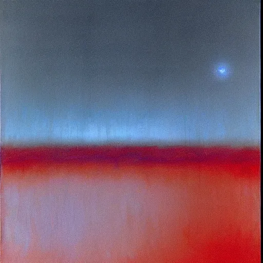 Prompt: the abstract painting'arctic void ', by caspar david friedrich!!, by rothko!!