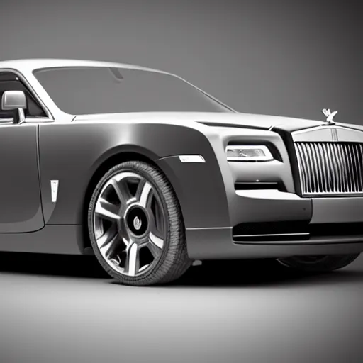 Image similar to a rolls - royce sports model. aggressive lines. ferrari - like. lamborghini - like. 3 d render. cinema 4 d