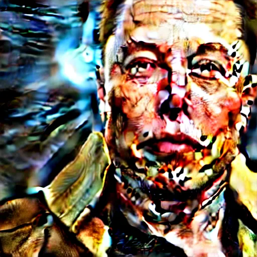 Image similar to elon musk with very long golden tusks growing out of his cheeks 8 k ultra realistic, award winning, unreal engine 5, masterpiece, atmosphere glow, hyperrealistic, focused, extreme details, cinematic