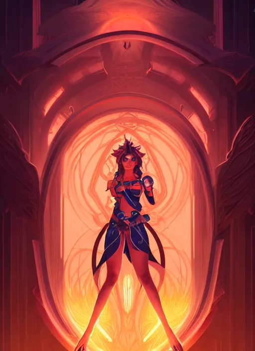 Prompt: symmetry!! portrait of beautiful female character elipse knight sejuani, league of legends art, dark atmosphere, orange fire, glowing lights!! intricate, elegant, highly detailed, digital painting, artstation, vector behance hd artgerm and greg rutkowski and alphonse mucha, hd, 3 2 k