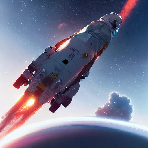 Image similar to 2 0 3 0 astronaut burning up while dropping through the majestic clouds of jupiter, by cedric peyravernay, highly detailed, excellent composition, cinematic concept art, dramatic lighting, trending on artstation