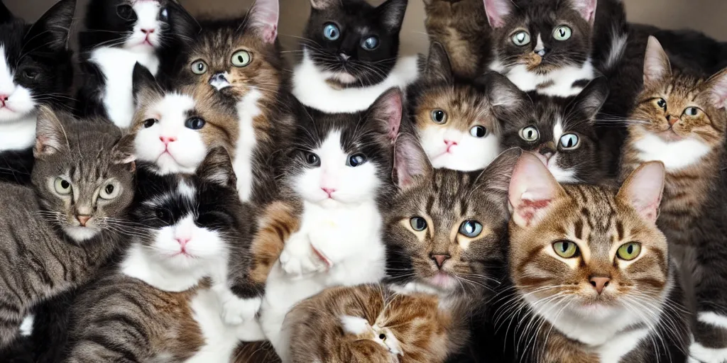 Image similar to photo of a cat party