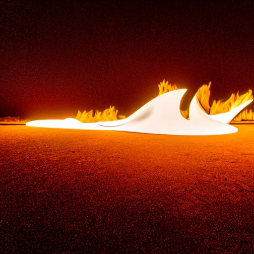 Image similar to zaha hadid, dancefloor kismet, fire, night, the australian desert, xf iq 4, 1 5 0 mp, 5 0 mm, f 1. 4, iso 2 0 0, 1 / 1 6 0 s, dawn, golden ratio, rule of thirds