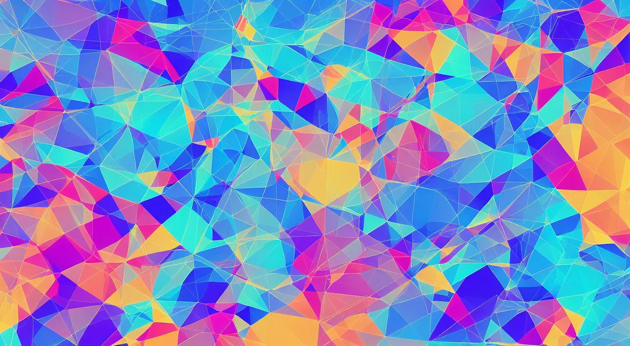 Prompt: A desktop wallpaper that visualizes AI, geometric but organic, visualize, iPhone wallpaper, vivid colors, Machine Learning, surrealism