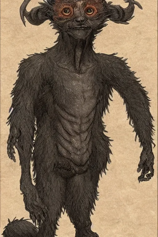 Image similar to Abe was a Forgotten Beast. A towering humanoid composed of rose gold. It has a gaunt appearance. Its grey fur is matted. Beware its deadly gas!