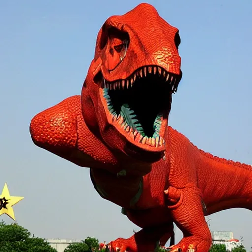 Prompt: communist dinosaur, china