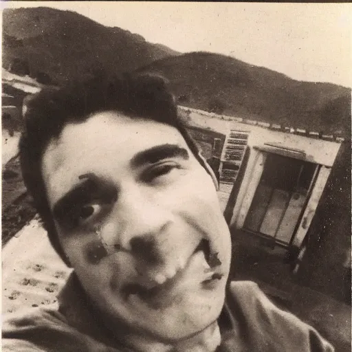 Prompt: the first ever selfie