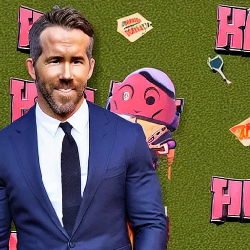 Image similar to Ryan Reynolds playing fortnite